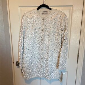 White Leather Jacket for Women